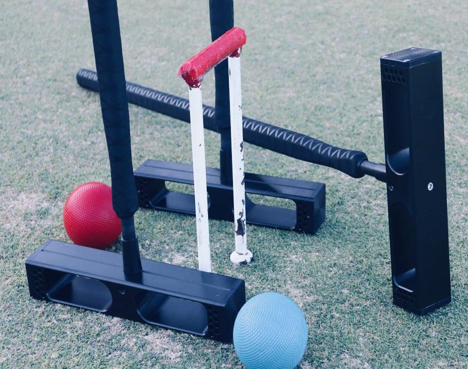 Croquet Mallets & ball 2