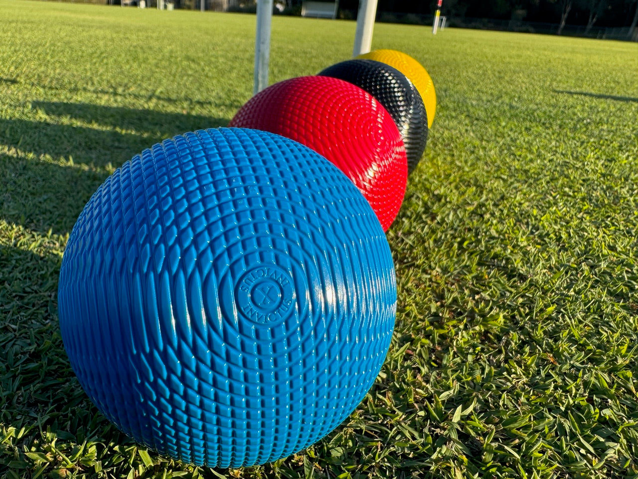 Invictus X Ball championship croquet balls in approved colors