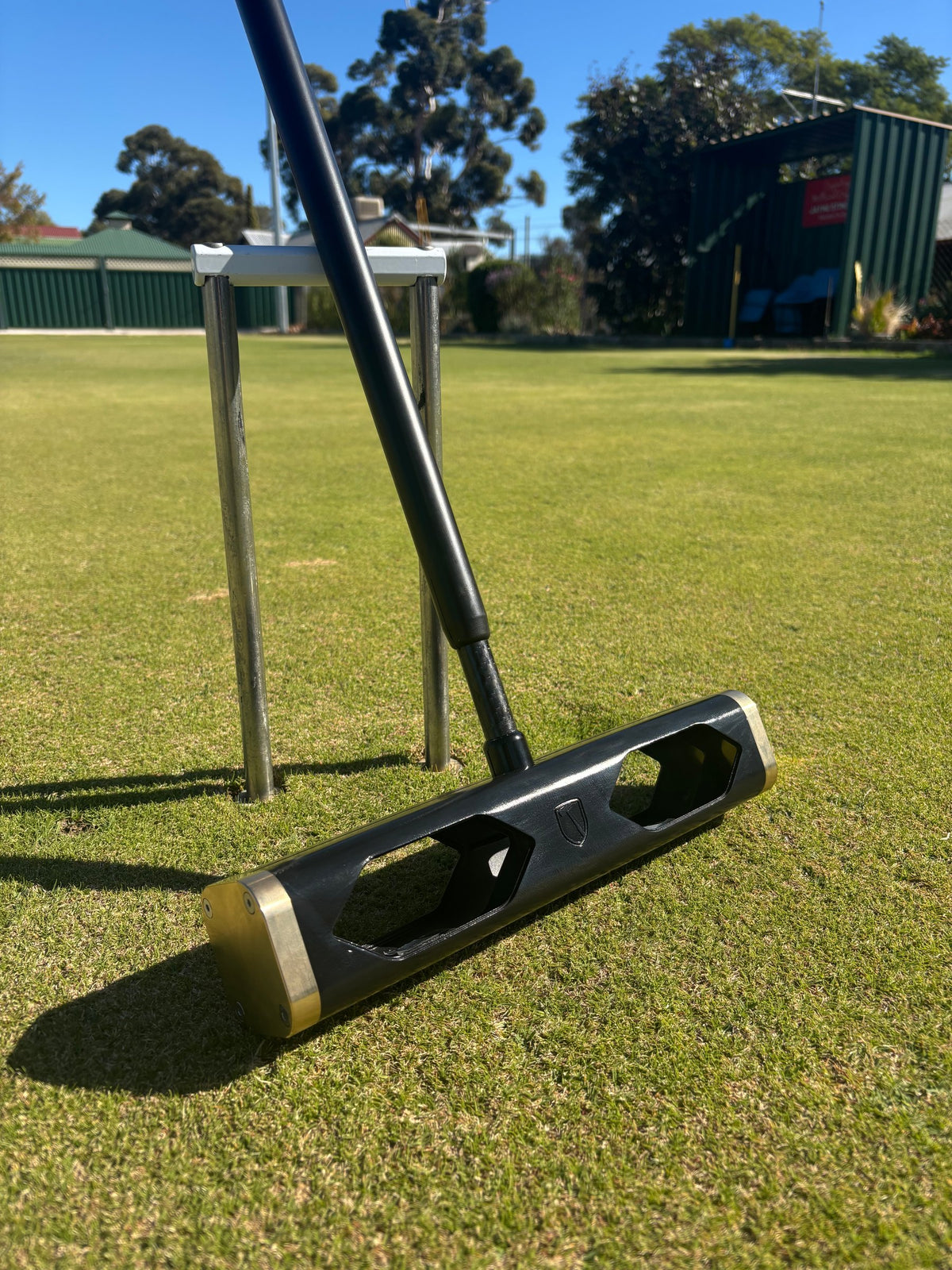 RF Pro croquet mallet on the lawn